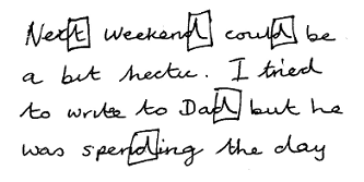 Handwriting sample showing stubbornness in the writer.